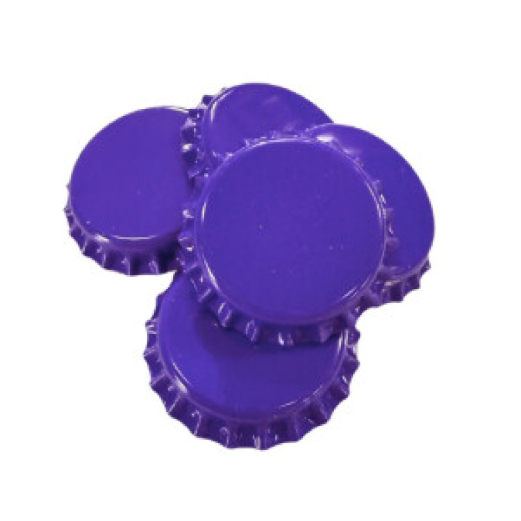 Tampinha Pry-Off Roxo - Pacote com 100 unidades