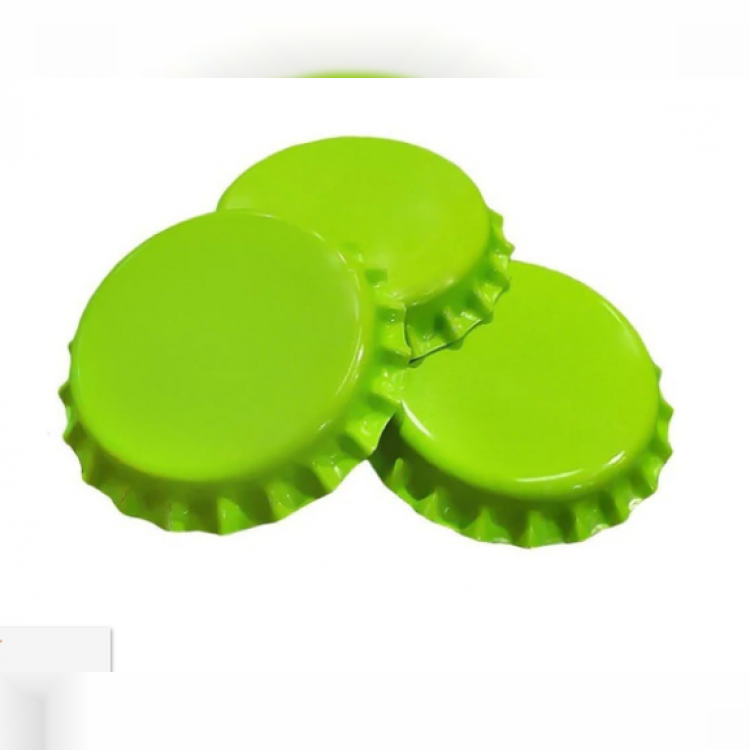 Tampinha Pry-Off Verde claro - Pacote com 100 unidades