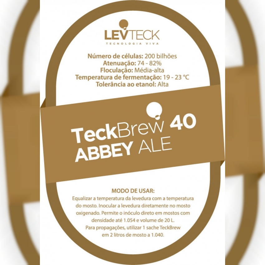 Levedura Líquida Teckbrew 40 Abbey Ale - Sachê